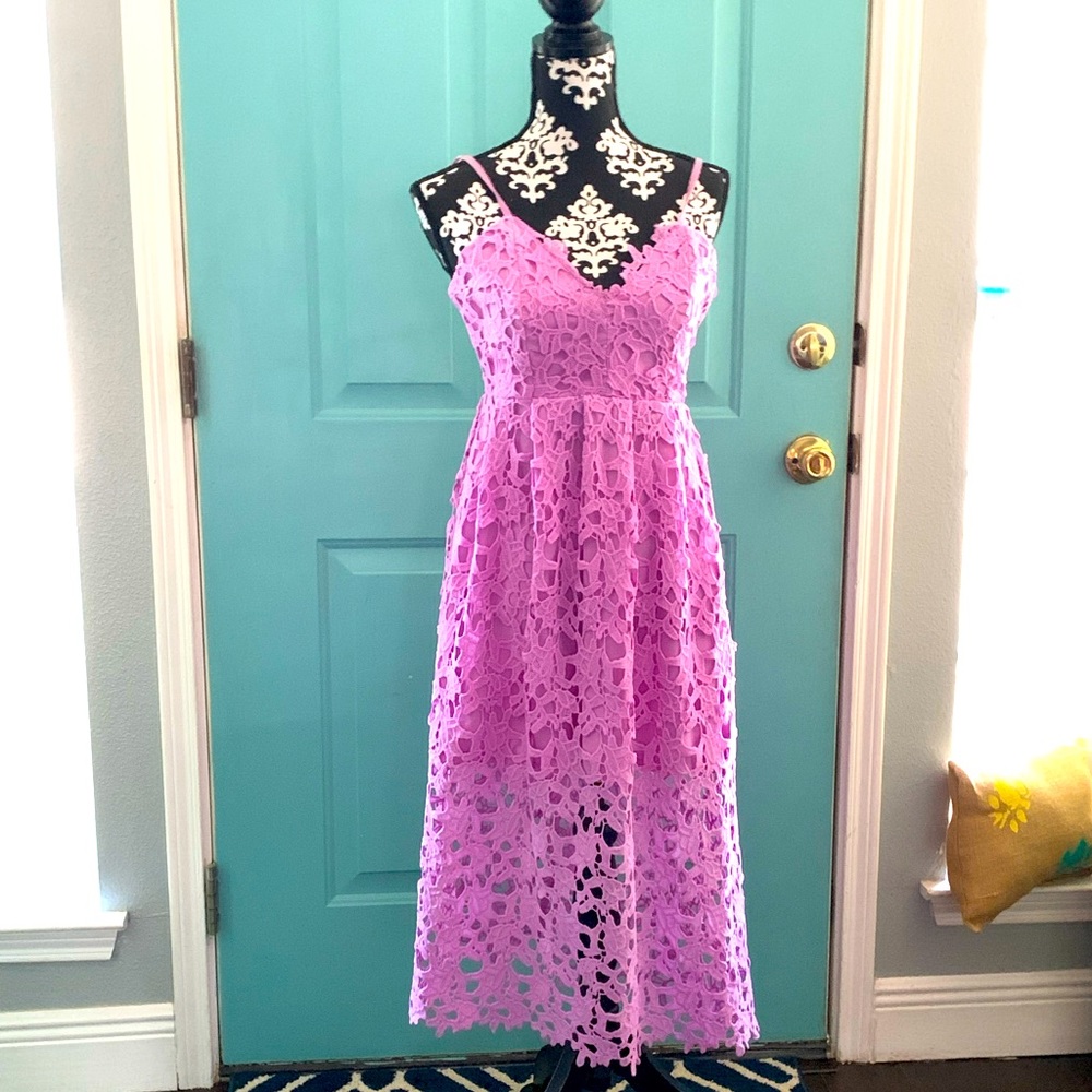 Lilac lace dress